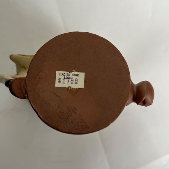 VTG Whimsical Mug Moose Stuck Through Tree 3D Figure Stoneware Coffee Tea Glacie - Picture 6 of 6